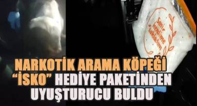 Hediye paketinden yarım kilo sentetik uyuşturucu çıktı