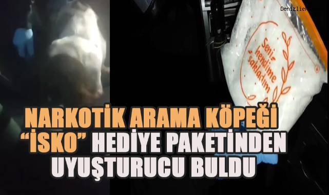 Hediye paketinden yarım kilo sentetik uyuşturucu çıktı