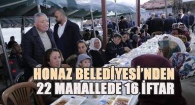 Honaz Belediyesi'nden 22 mahallede 16 iftar