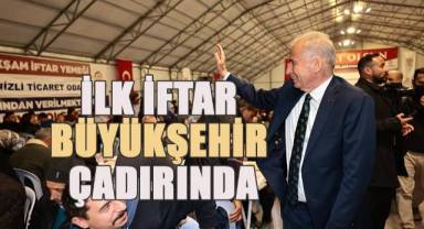 İlk iftar Büyükşehir çadırında