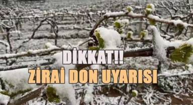 Meteoroloji Denizli için zirai don uyarısı verdi