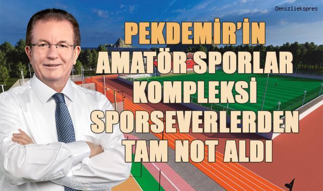 Pekdemir'in Amatör Sporlar Kompleksi projesi, iMerkezefendi'de heyecan yarattı.