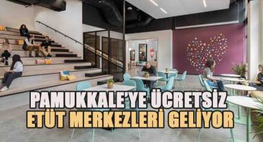 Pekdemir, Pamukkale’deki öğrencilere ücretsiz etüt merkezlerinin müjdesini verdi.