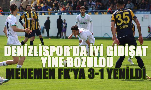 TFF 2. Lig: Menemen FK: 3 - Denizlispor: 1