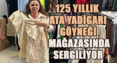 125 yıllık göyneğe gözü gibi bakıyor