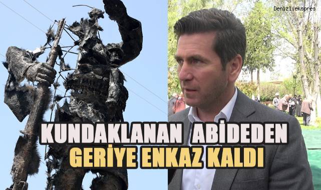 Başkan Tatık; kundaklanan abide en kısa sürede yenilenecek