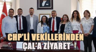CHP'li vekillerden Çal'a ziyaret