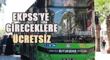Denizli Büyükşehir otobüsleri EKPSS’ye gireceklere ücretsiz