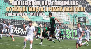 Denizlispor boş tribünler önünde 1 puanla yetindi