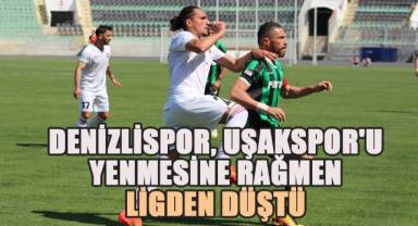 Denizlispor, Uşakspor'u Mağlup Etmesine Rağmen Ligden Düştü