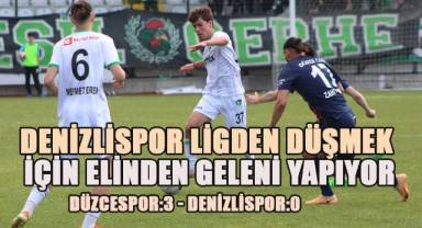 Denizlispor, Deplasmanda Düzcespor'a 3-0 Yenildi