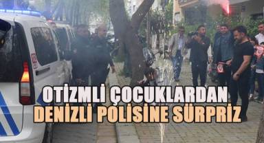 Kavga ihbarına gelen polis ekipleri otizmli çocukların mutluluklarına ortak oldu