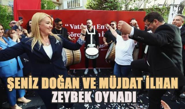 Merkezefendi Belediye Başkanı Şeniz Doğan ve CHP Merkezefendi İlçe Başkanı Müjdat İlhan zeybek oynadı