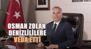 Osman Zolan Denizlililere veda etti