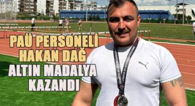 PAÜ Personeli Hakan Dağ Altın Madalya Kazandı