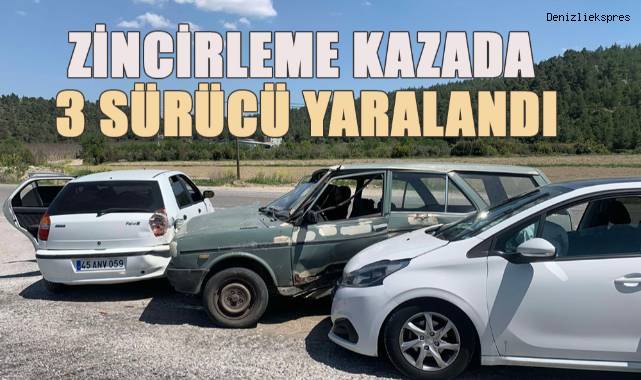 Zincirleme kazada 3 sürücü yaralandı