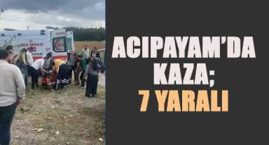 Acıpayam'da Otomobil ve Kamyonet Çarpıştı: 7 Yaralı