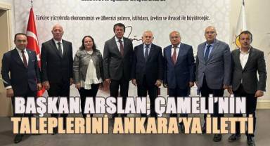 Başkan Arslan, Çameli’nin taleplerini Ankara’ya iletti