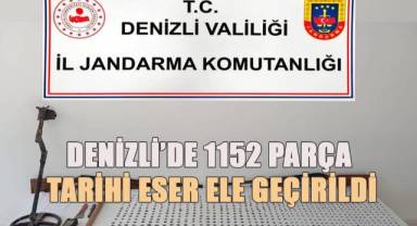 Denizli’de 1152 parça tarihi eser ele geçirildi