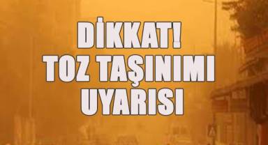 Denizli’de toz taşınımı bekleniyor