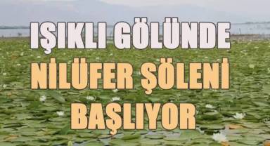 Işıklı Gölünde nilüfer şöleni başlıyor