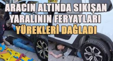 Kontrolden çıkan araç çarptığı 4 kişiden 2'sini altına aldı