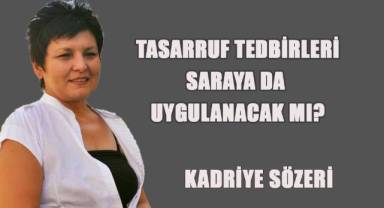 Tasarruf Tedbirleri Saraya da Uygulanacak mı?