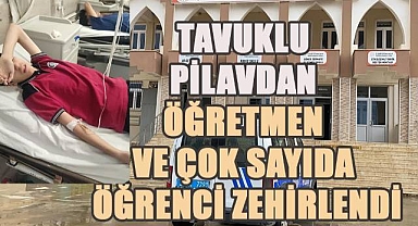 Velinin dağıttığı tavuklu pilavdan öğretmen ve öğrenciler zehirlendi