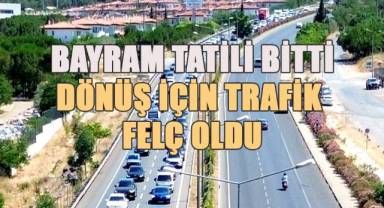 Bayram tatili bitti, dönüş trafiği felç oldu
