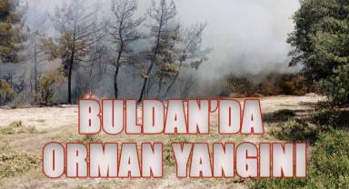Buldan'da orman yangınını söndürme çalışmaları devam ediyor