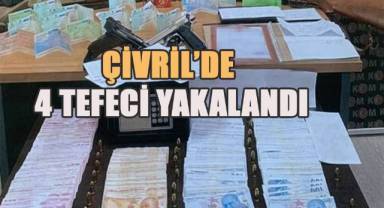 Çivril'de 4 tefeci jandarma operasyonuyla yakalandı