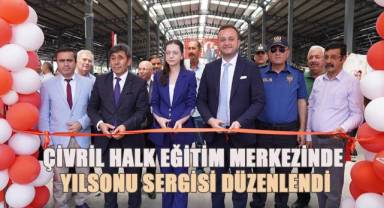 Çivril'de kursiyerlerin yıl boyunca ürettikleri görücüye çıktı