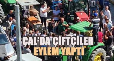 Denizli'nin Çal ilçesinde sulama fiyatlarında yaşanan artışa çiftçiler tepki gösterdi