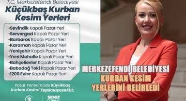 Merkezefendi Belediyesinde, kurban kesim yerleri belli oldu