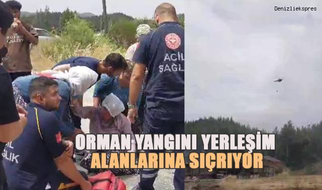 Orman ve itfaiye ekiplerinin yoğun önlem aldığı 2 mahallede endişeli bekleyiş sürüyor