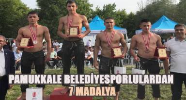 Pamukkale Belediyespor Kulübü sporcuları er meydanında boy göstermeye devam ediyor