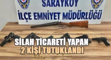 Sarayköy’de silah ticareti yapan 2 şüpheli yakalandı