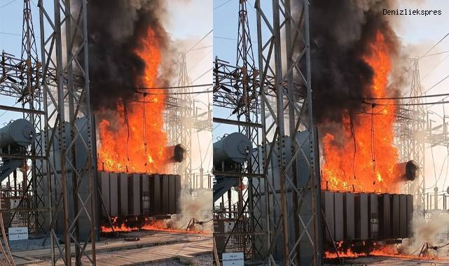 Trafoda çıkan yangın korkuya neden oldu