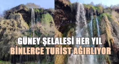 Türkiye'nin 23. doğa harikası Güney Şelalesi her yıl binlerce turist ağırlıyor