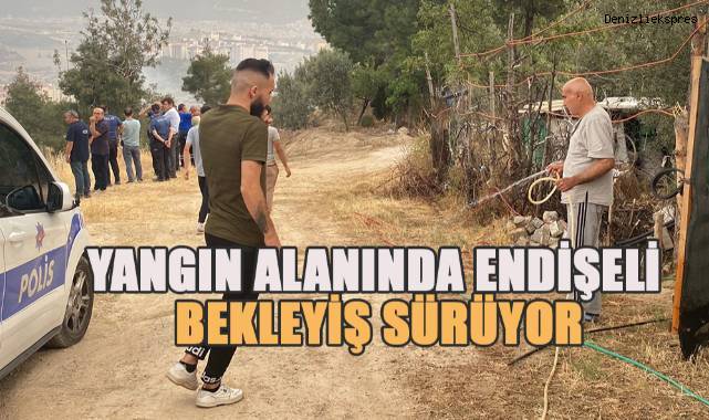 Yangının ilerlediği yerleşim alanlarında endişeli bekleyiş sürüyor