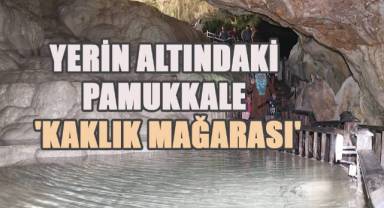 Yerin altındaki Pamukkale 'Kaklık Mağarası' bayram tatilinde 6 bin ziyaretçiyi ağırladı