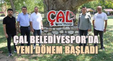 Çal Belediyespor'da yeni yönetim göreve başladı