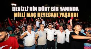 Çeyrek final coşkusu Denizli’yi sardı