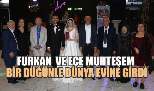 Furkan ve Ece Muhteşem Bir Düğünle Hayatlarını Birleştirdi