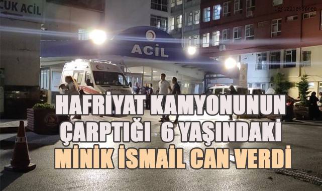 Hafriyat kamyonunun çarptığı bisikletli çocuk hayatını kaybetti