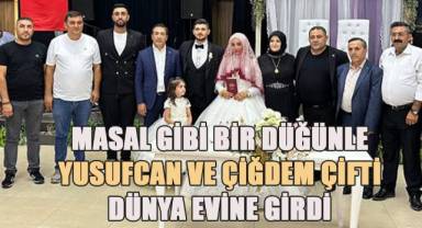 İş insanı Yüksel Şekerci'nin Oğlu Yusufcan, Muhteşem Düğünle, Çiğdem ile Hayatını birleştirdi