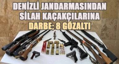 Jandarmadan silah kaçakçılarına darbe: 8 Gözaltı
