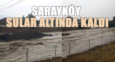 Sarayköy'de fırtına ve etkili yağış hayatı olumsuz etkiledi