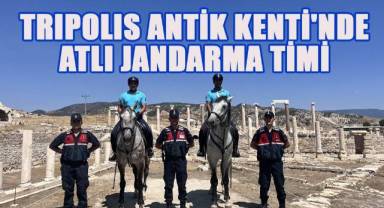 Tripolis antik kentinde atlı jandarma timi