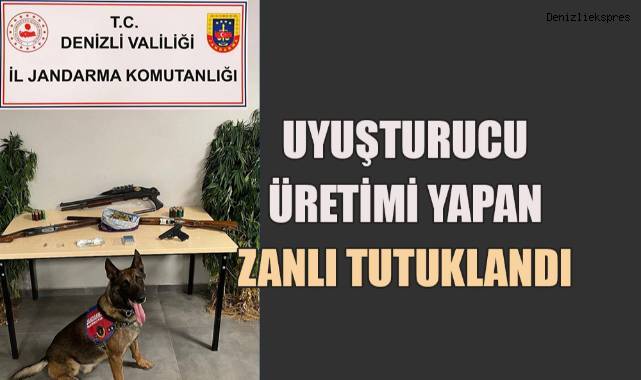 Uyuşturucu üretimi yapan şüpheli tutuklandı